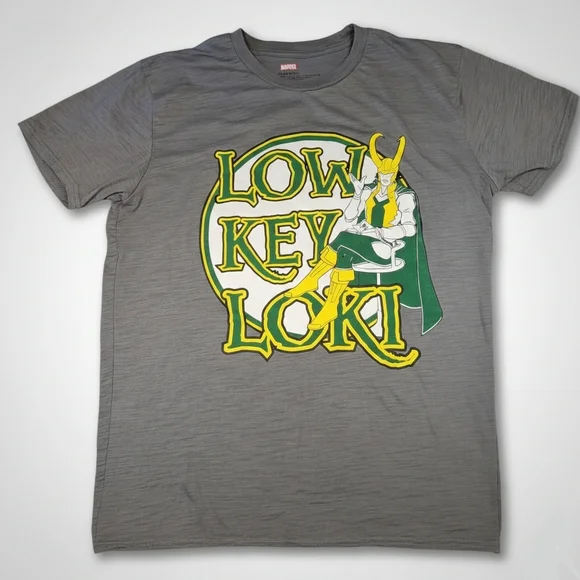 Marvel Low Key Loki Gray Shirt Size XL - Picture 1 of 5